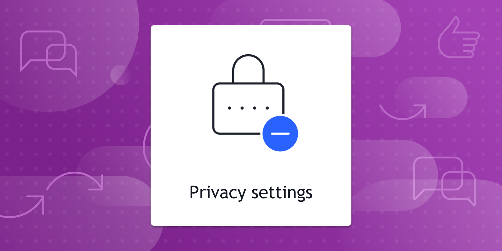 Privacy Options