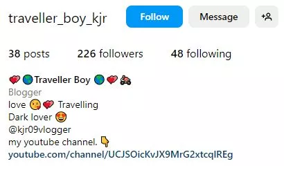 Travel Instagram bio for boys